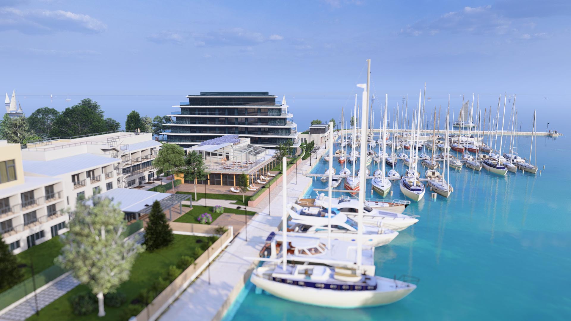 Siófok Móló aktív balatoni életforma